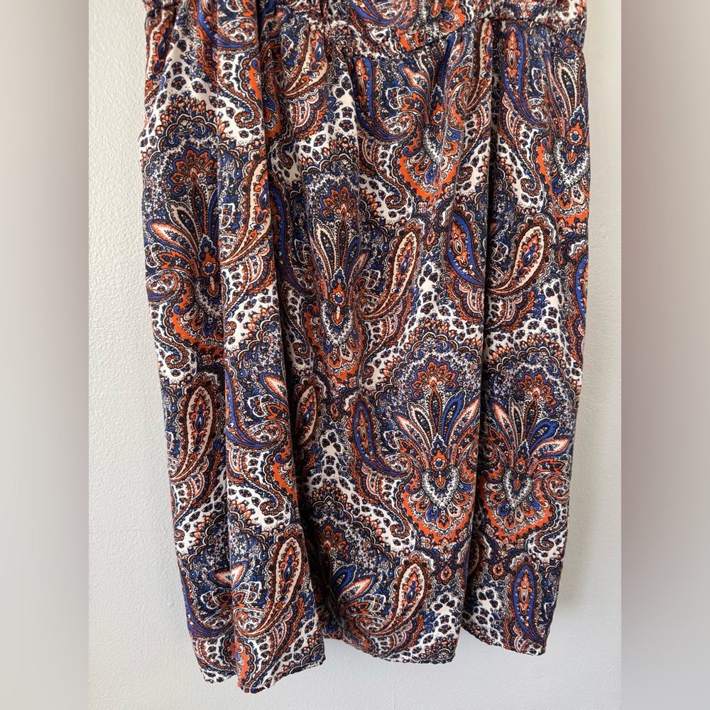 J Crew Silk Paisley Ruffle Mini Dress - Picture 4 of 7